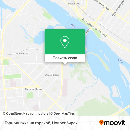 Карта Горнолыжка на горской