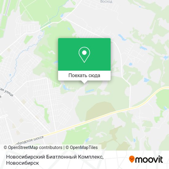 Карта Новосибирский Биатлонный Комплекс