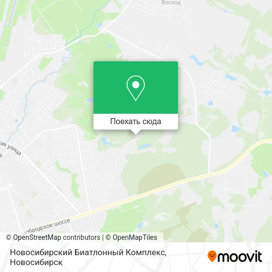 Карта Новосибирский Биатлонный Комплекс