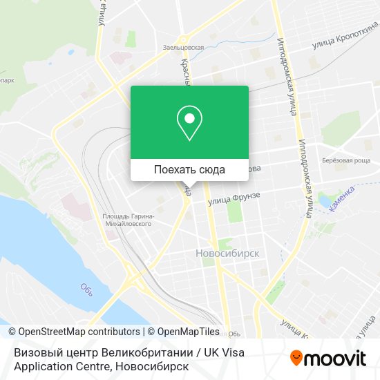 Карта Визовый центр Великобритании / UK Visa Application Centre