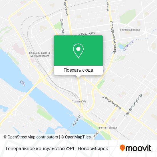 Карта Генеральное консульство ФРГ