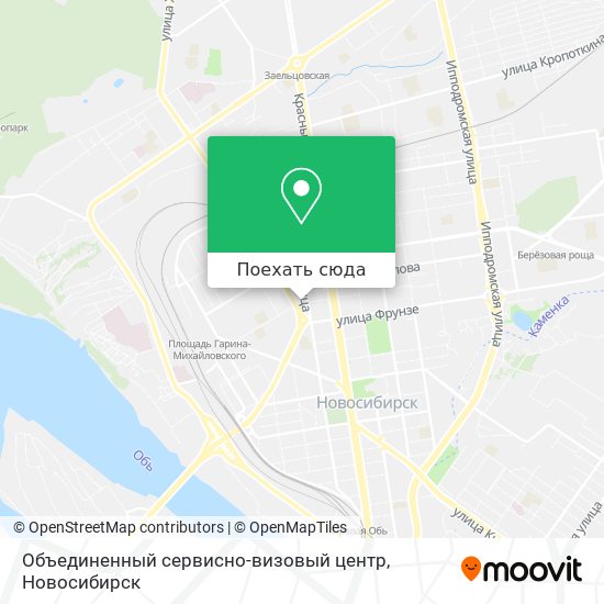 Карта Объединенный сервисно-визовый центр