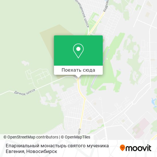 Карта Епархиальный монастырь святого мученика Евгения