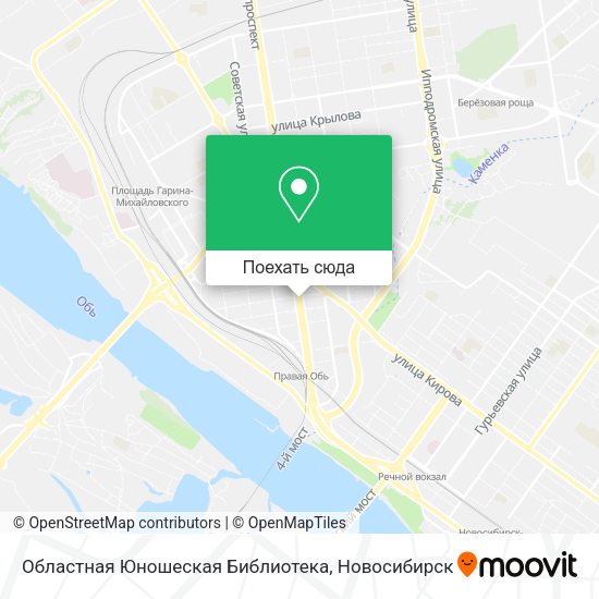 Карта Областная Юношеская Библиотека