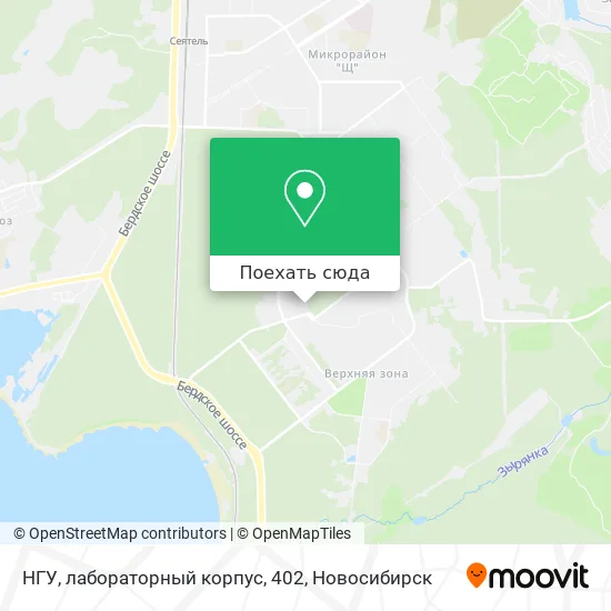 Карта НГУ, лабораторный корпус, 402