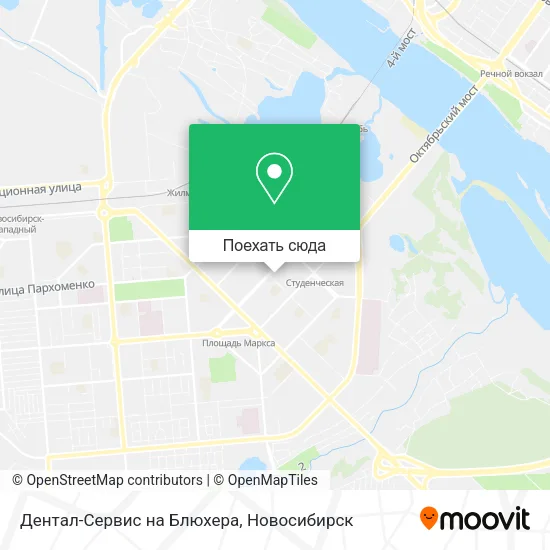 Карта Дентал-Сервис на Блюхера
