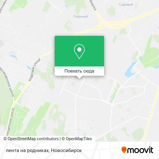 Карта лента на родниках