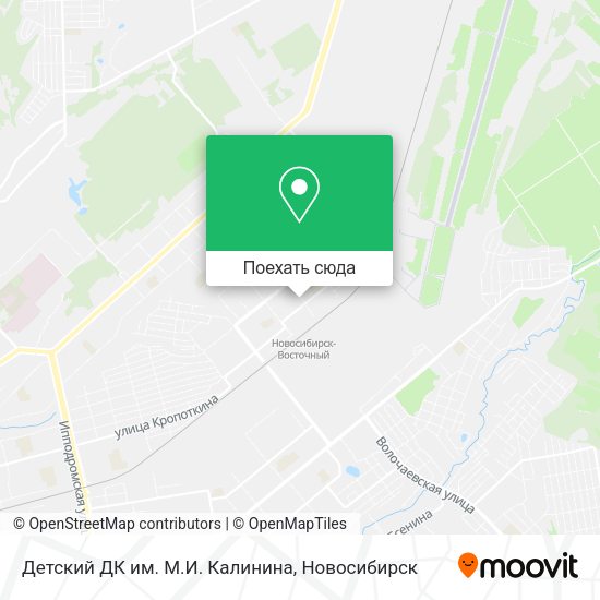 Карта Детский ДК им. М.И. Калинина