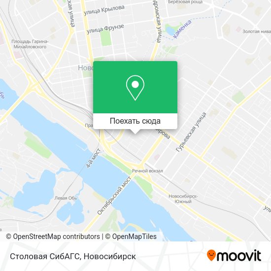 Карта Столовая СибАГС