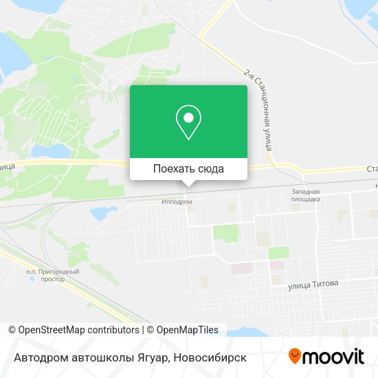 Карта Автодром автошколы Ягуар