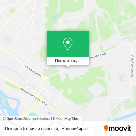 Карта Пекарня (горячая выпечка)