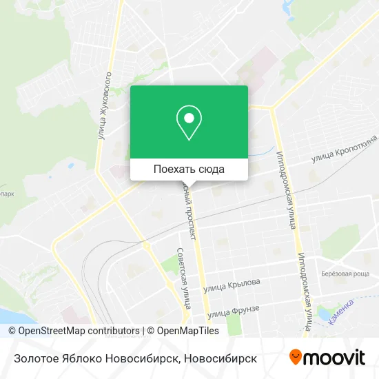 Карта Золотое Яблоко Новосибирск