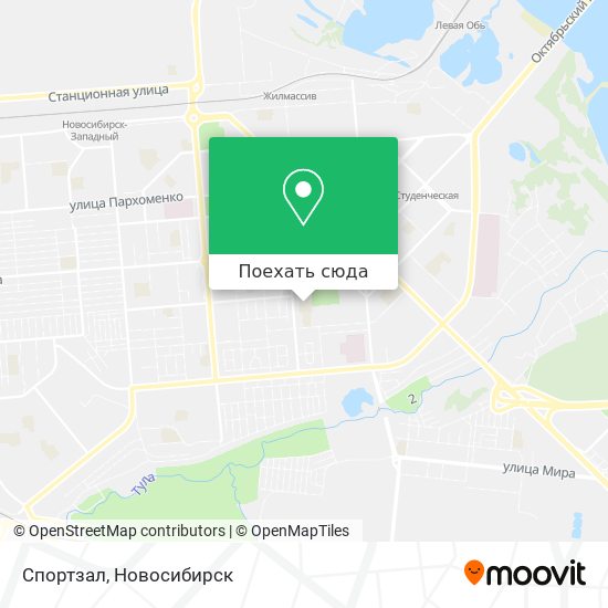 Карта Спортзал