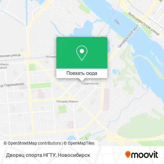 Карта Дворец спорта НГТУ
