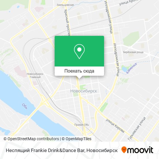 Карта Неспящий Frankie Drink&Dance Bar