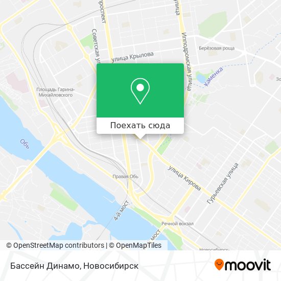Карта Бассейн  Динамо