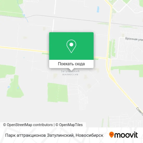 Карта Парк аттракционов  Затулинский