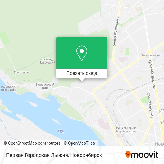 Карта Первая Городская Лыжня