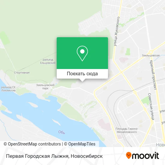 Карта Первая Городская Лыжня