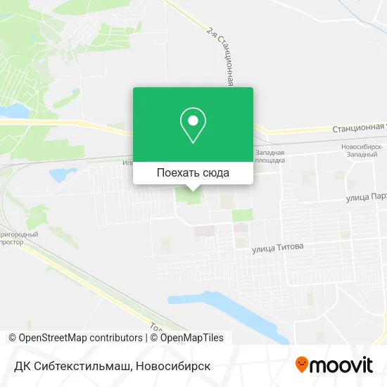 Карта ДК Сибтекстильмаш