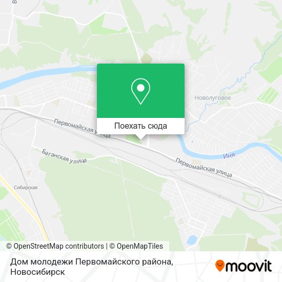 Карта Дом молодежи Первомайского района