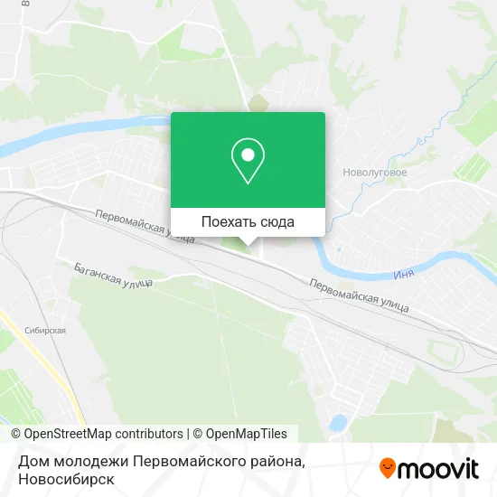 Карта Дом молодежи Первомайского района