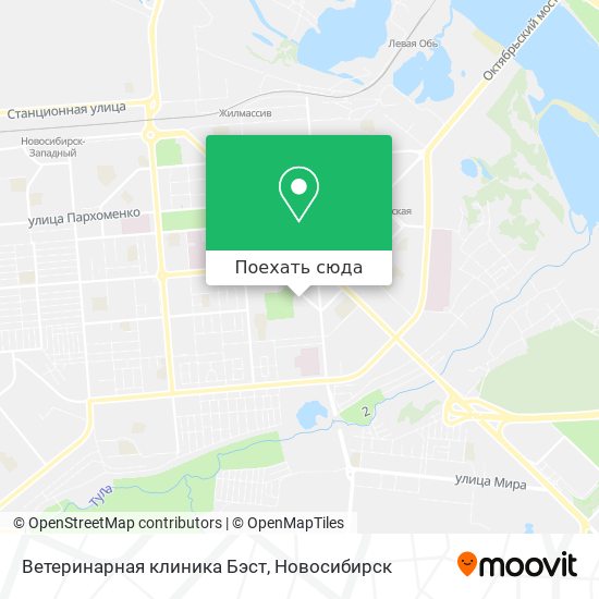 Карта Ветеринарная клиника  Бэст