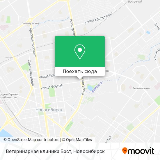 Карта Ветеринарная клиника  Бэст