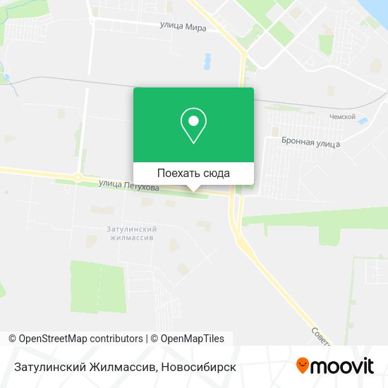 Карта Затулинский Жилмассив
