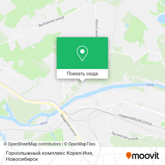 Карта Горнолыжный комплекс  Корел-Иня