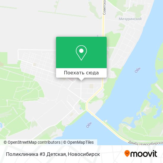 Карта Поликлиника #3 Детская