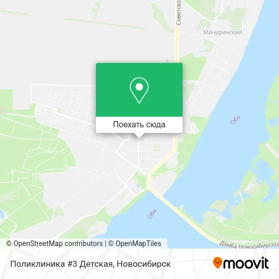 Карта Поликлиника #3 Детская