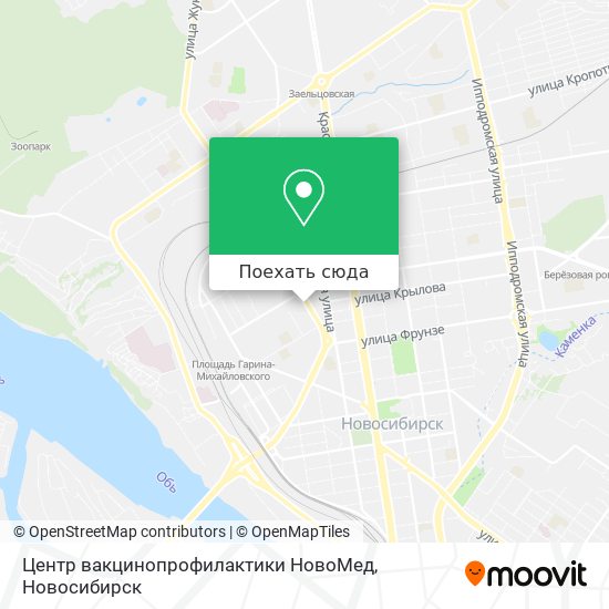 Карта Центр вакцинопрофилактики НовоМед