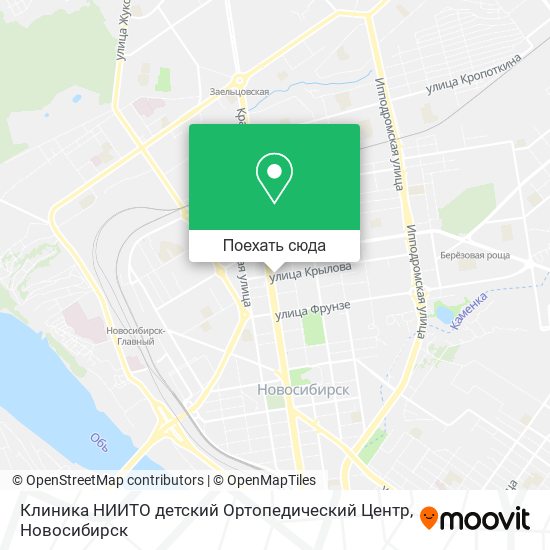 Карта Клиника НИИТО детский Ортопедический Центр