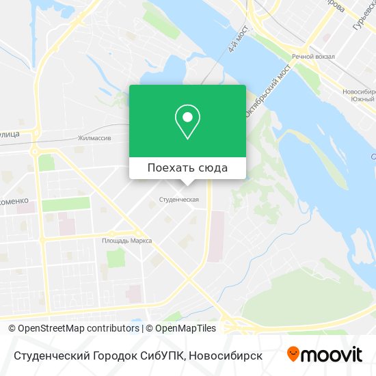 Карта Студенческий Городок СибУПК