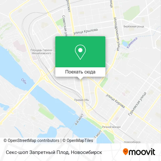 Карта Секс-шоп Запретный Плод