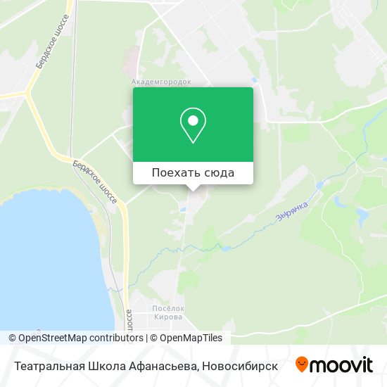 Карта Театральная Школа Афанасьева
