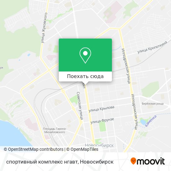 Карта спортивный комплекс нгавт