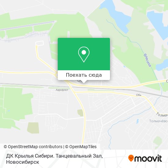 Карта ДК Крылья Сибири. Танцевальный Зал