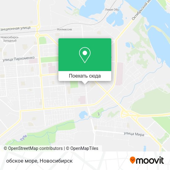 Карта обское море