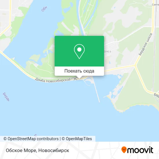 Карта Обское Море
