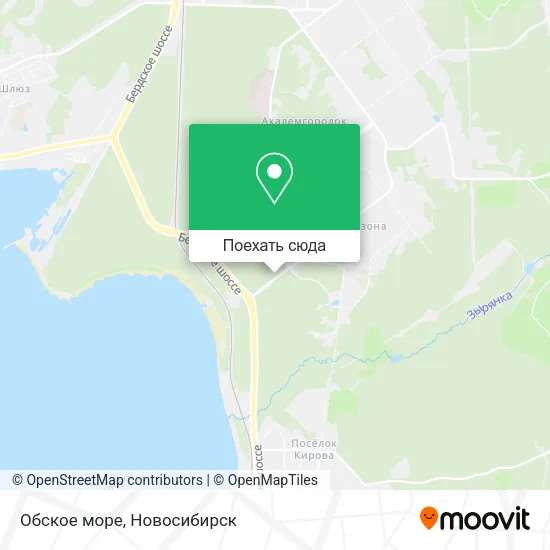 Карта Обское море