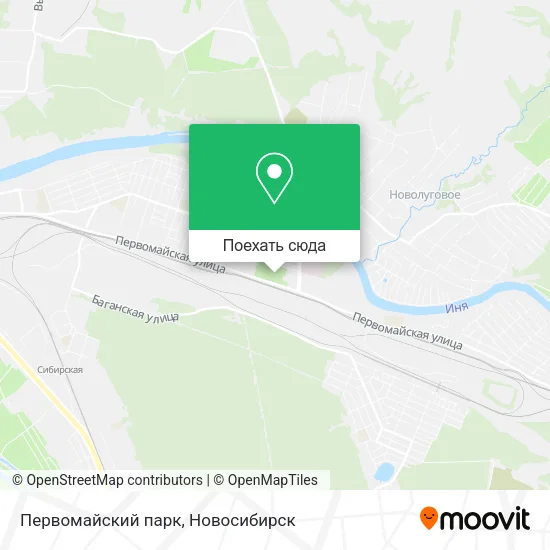 Карта Первомайский парк