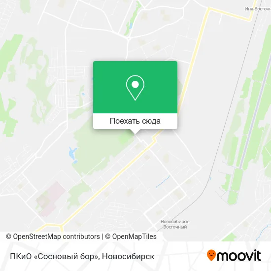 Карта ПКиО «Сосновый бор»