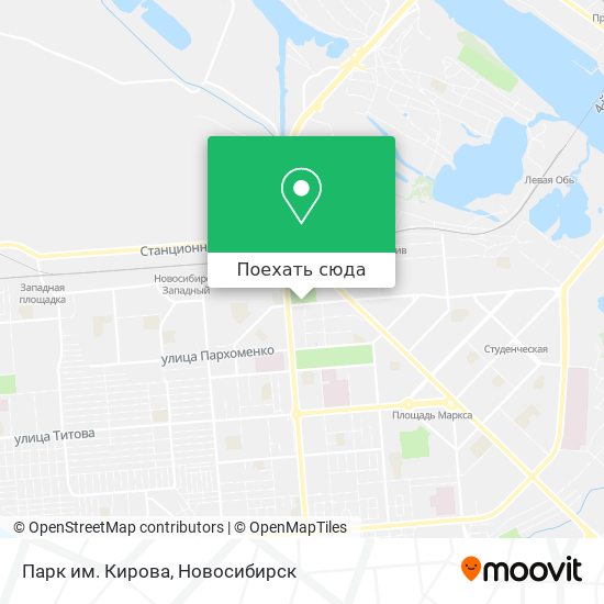 Карта Парк им. Кирова
