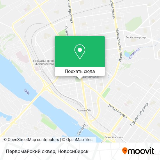 Карта Первомайский сквер