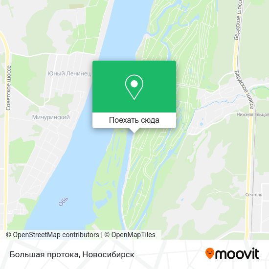 Карта Большая протока