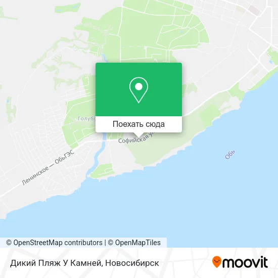 Карта Дикий Пляж У Камней