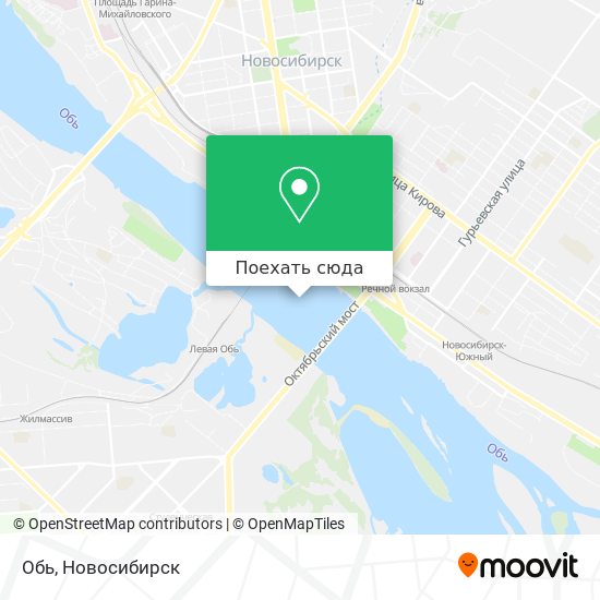 Карта Обь