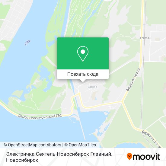Карта Электричка Сеятель-Новосибирск Главный